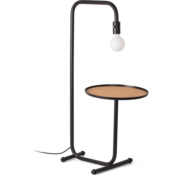 Торшер с подносом Guest черный