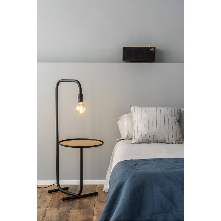 Торшер с подносом Guest черный