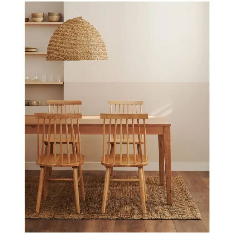 Yain Раздвижной стол из дубового шпона и массива дуба 160 (220) x 80 см