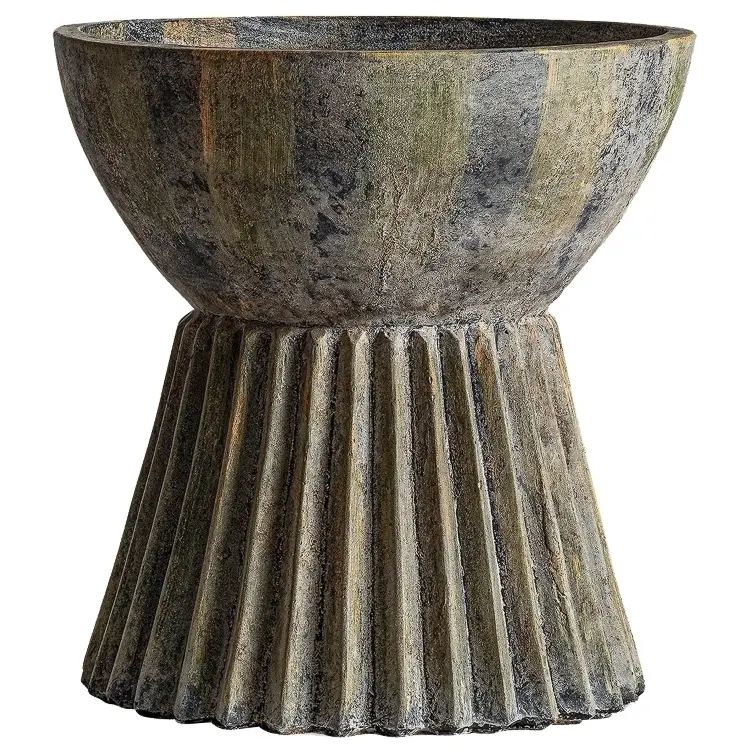 Ваза из гофрированного камня PLISSE 33973