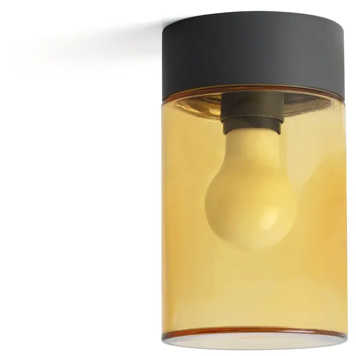 Потолочный уличный светильник Kila серый/янтарный