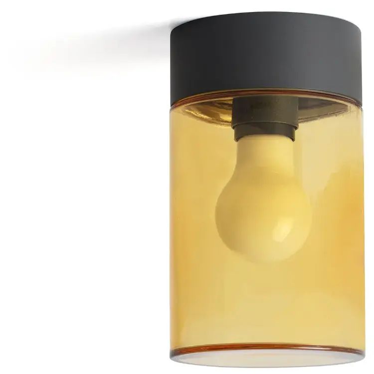 Потолочный уличный светильник Kila серый/янтарный