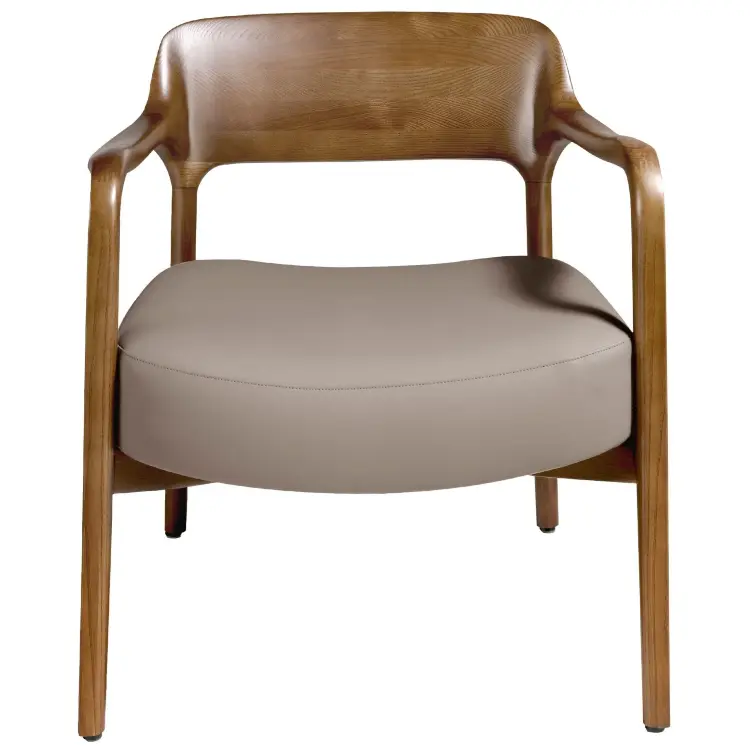 Кресло LC17088 /5082 из экокожи с каркасом из ясеня