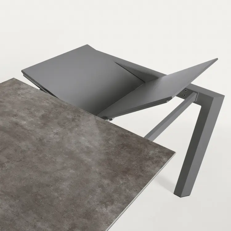 Стол Atta 140 (200) x90 графит керамика