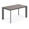 Стол Atta 140 (200) x90 графит керамика