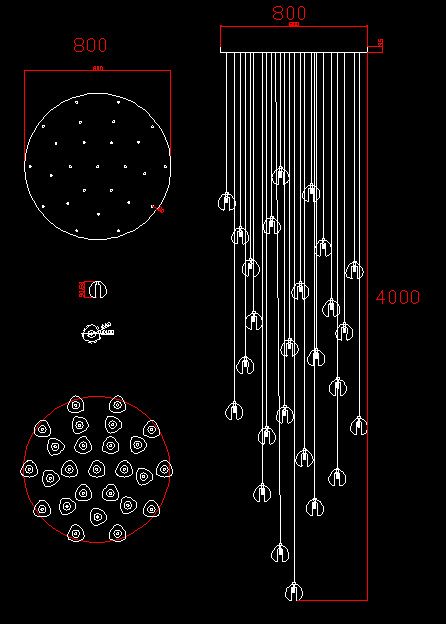 Подвесная люстра Bocci 14.26 Random