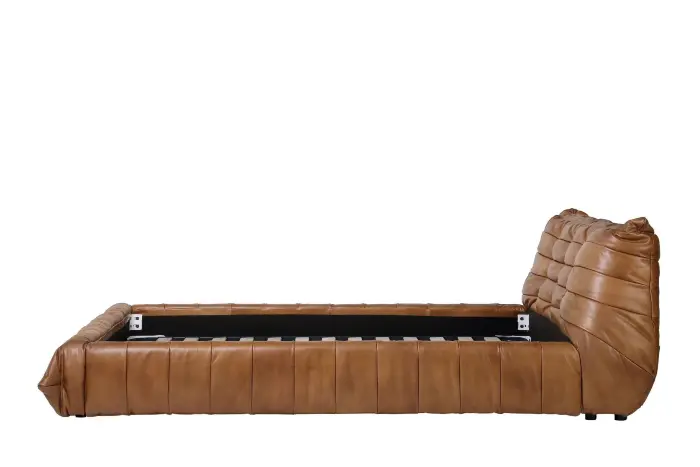 Двуспальная кровать RBD029 New Dark Ter leather