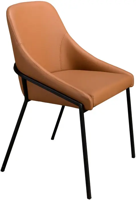 Стул 4161 из оранжевой экокожи