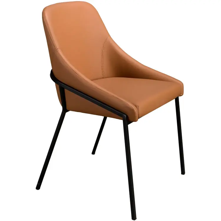 Стул 4161 из оранжевой экокожи