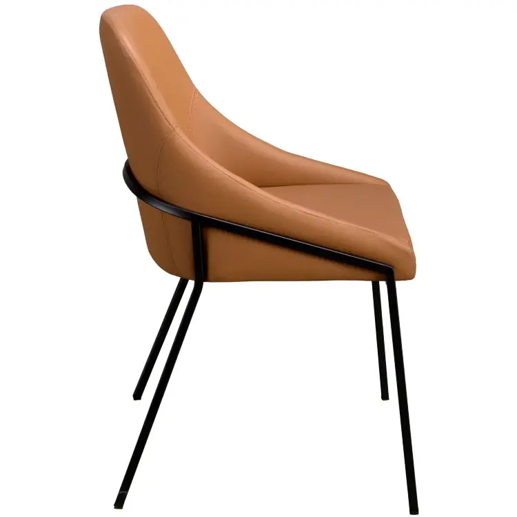 Стул 4161 из оранжевой экокожи