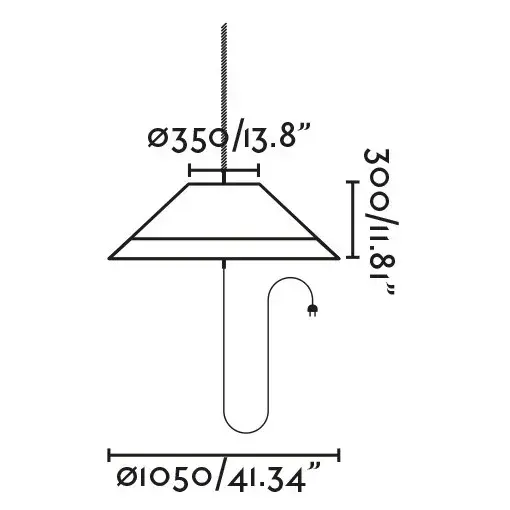 Переносной и подвесной светильник Saigon OUT C100 цвета охры