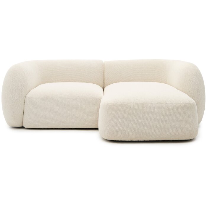 Модульный 2-местный диван Martina цвета экрю с правым шезлонгом 230 см