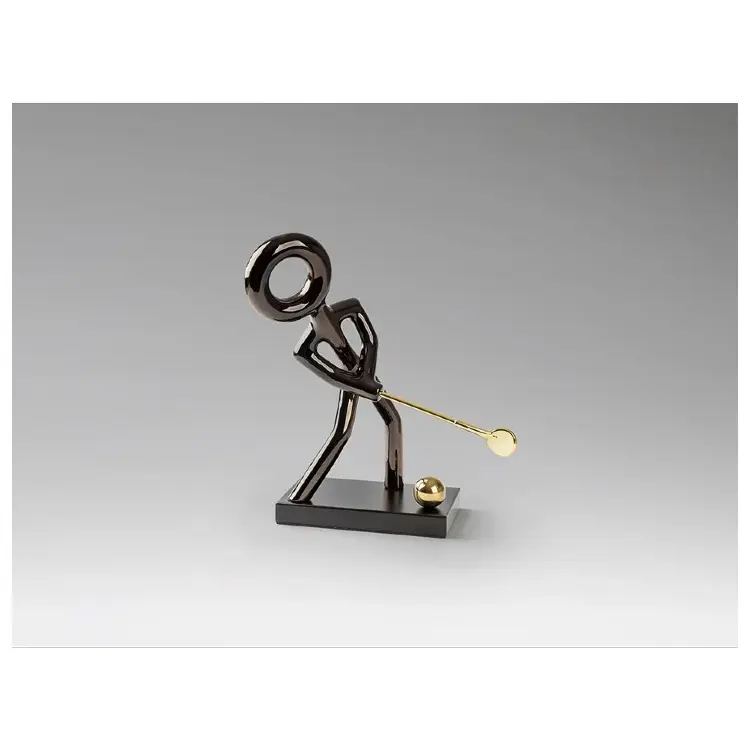 Golf Декоративная фигура -черный/золотой