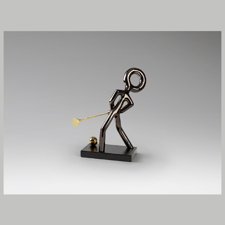 Golf Декоративная фигура -черный/золотой