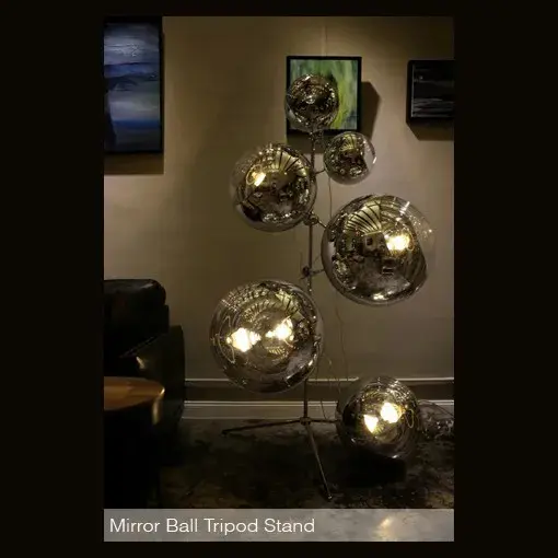 Торшер Mirror Ball Tripod Stand