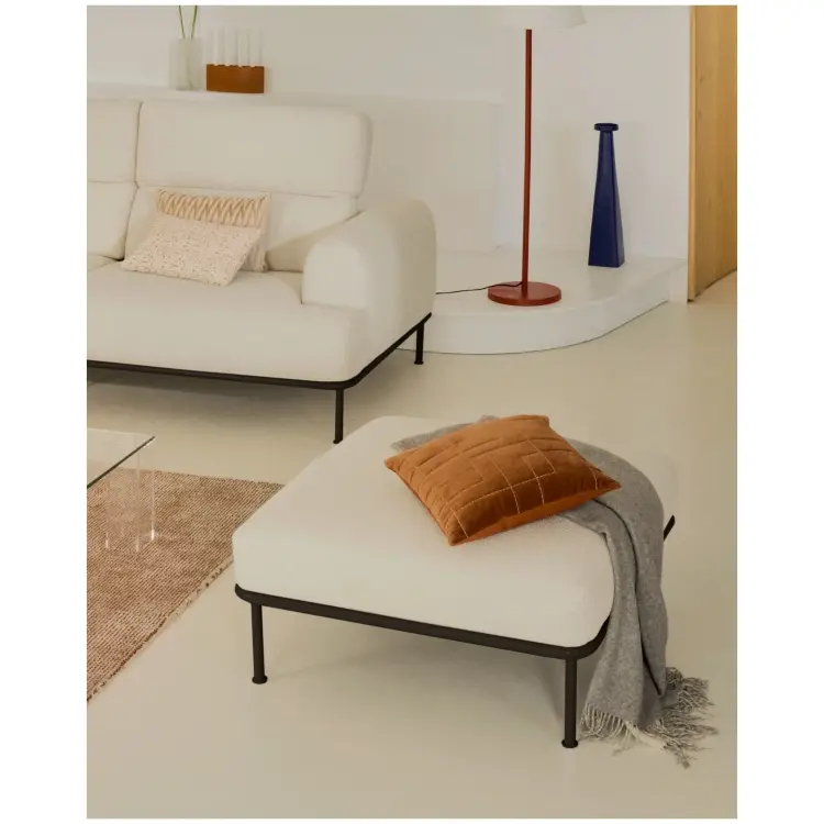 Пуф для ног Aurum цвета экрю 85 x 85 см