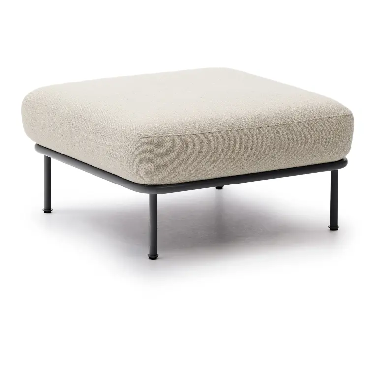 Пуф для ног Aurum цвета экрю 85 x 85 см