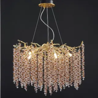 Люстра Coral Crystals Round Copper II Color
