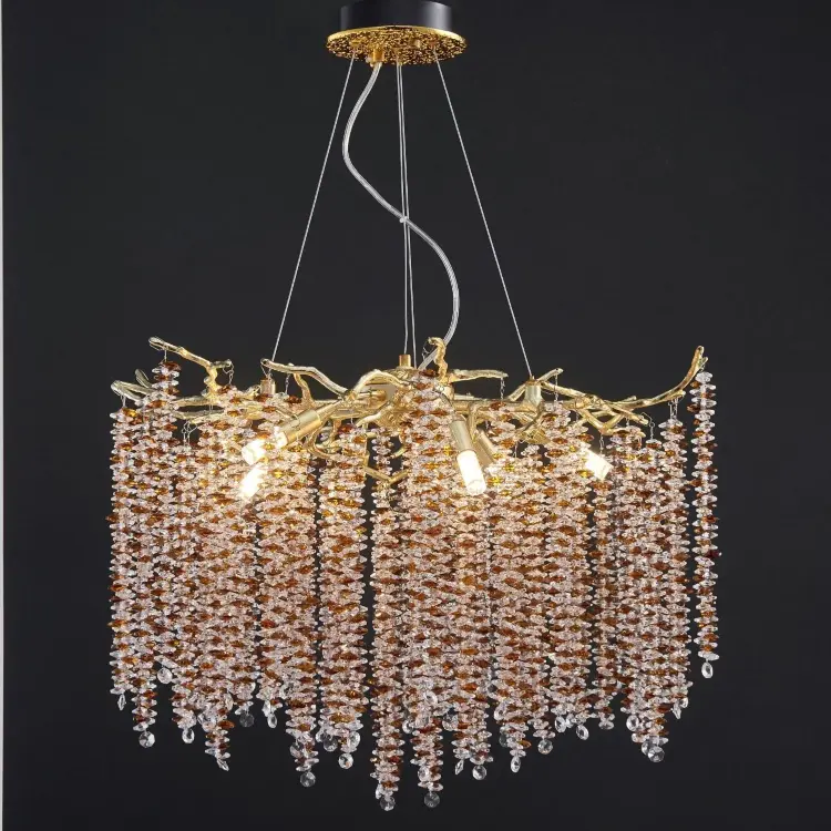 Люстра Coral Crystals Round Copper II Color