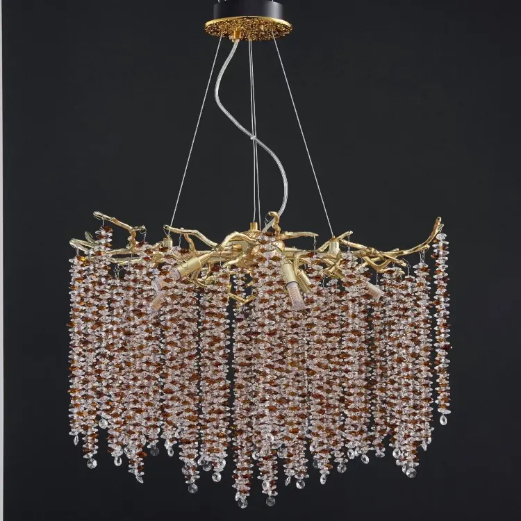 Люстра Coral Crystals Round Copper II Color