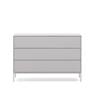 Vedrana Комод с 3 ящиками белый лак 110 x 75 см