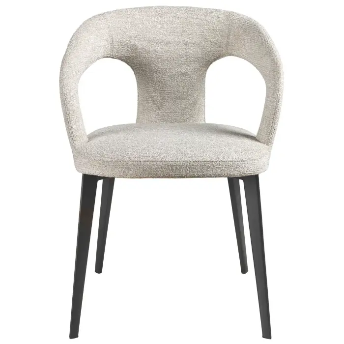 Стул 4173 из ткани цвета слоновой кости