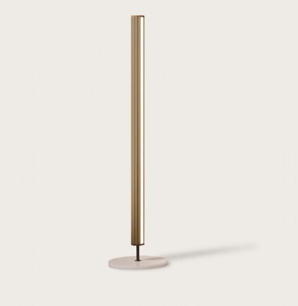 Торшер Niro состаренное золото / белый мрамор