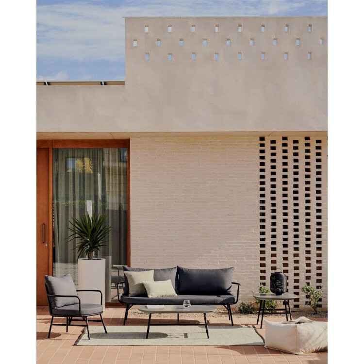 Bramant Кресло из стали с черной отделкой