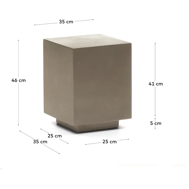 Rustella Приставной столик из цемента 35 x 35 см