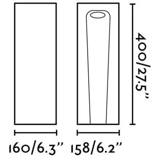 GROT 400 Уличный маяк цементно-серый LED 6W 2700K