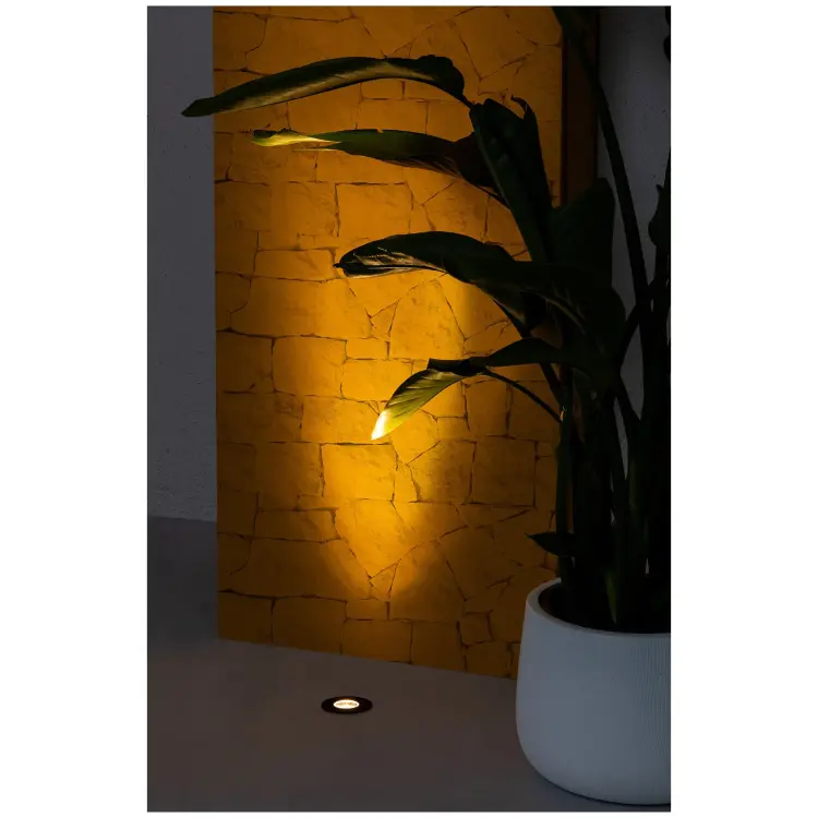 Встраиваемый ландшафтный светильник Grund 7W черный