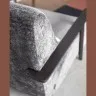 Кресло Marthan из серой синели и дерева с отделкой венге