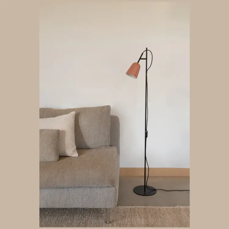 Торшер STUDIO розовый абажур 1xE14