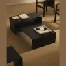 Черный лакированный журнальный столик Litto из МДФ, 90 x 45 см