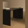 Черный лакированный журнальный столик Litto из МДФ, 90 x 45 см