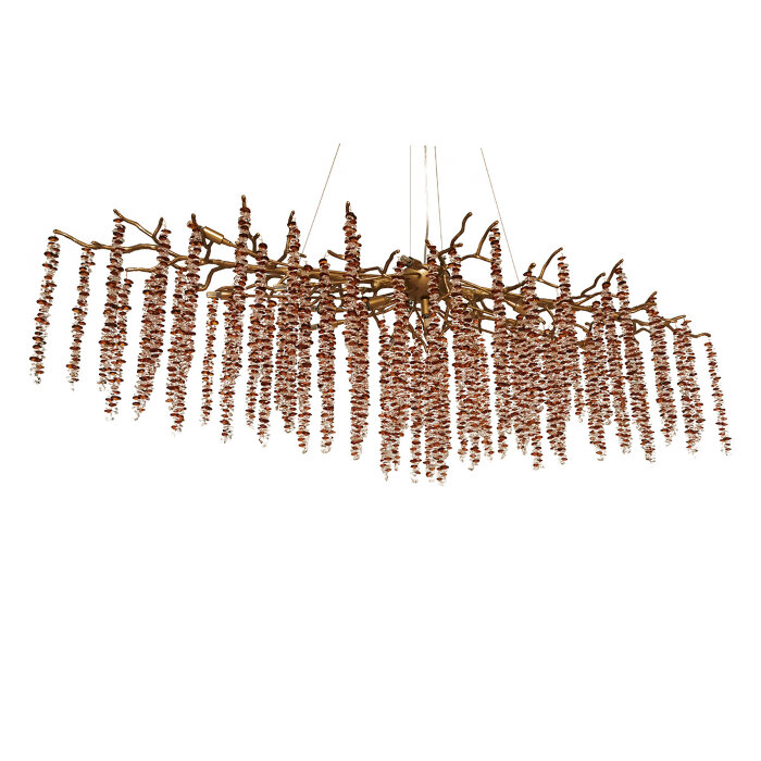 Люстра Coral Crystals Long Copper II Color