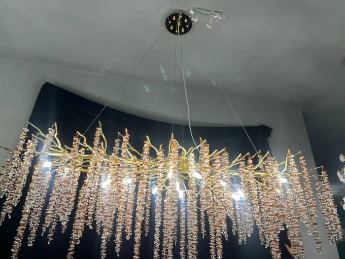 Люстра Coral Crystals Long Copper II Color