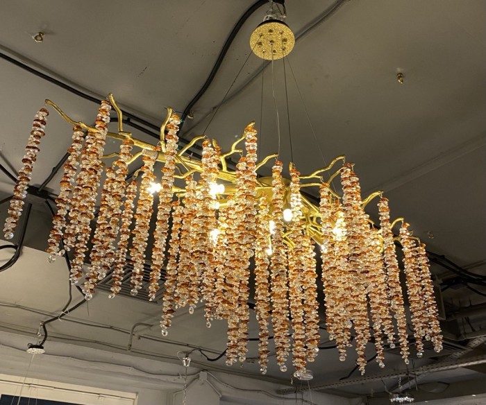 Люстра Coral Crystals Long Copper II Color