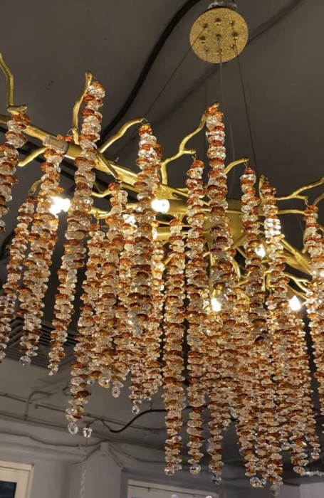 Люстра Coral Crystals Long Copper II Color