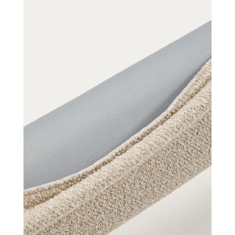 Кровать Odina из ткани букле цвета экрю 160 x 200 см