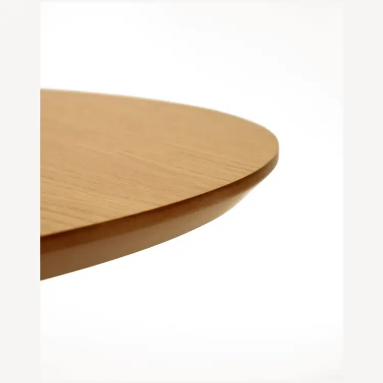 Раздвижной стол Oakland из МДФ с дубовым шпоном и ножками из массива каучука Ø160(260)x100 с