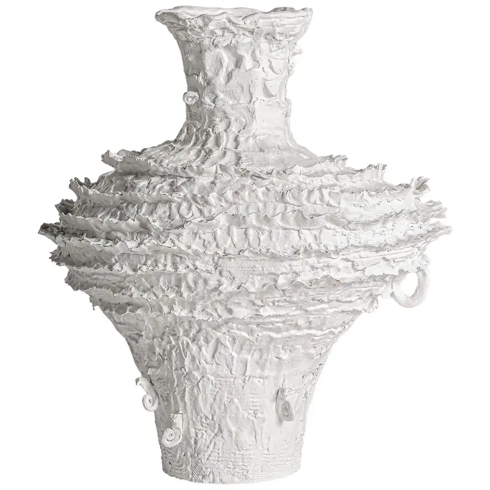 Ваза Basilio белого цвета