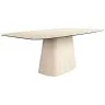 Овальный обеденный стол 1171 из керамики песочного цвета