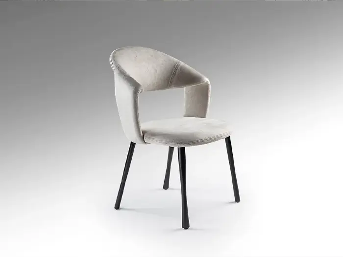 Willy Стул каменно-серый/черный