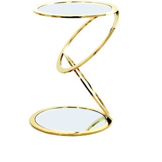 Столик приставной Aros Ø45 золотой