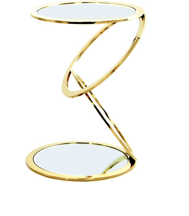 Столик приставной Aros Ø45 золотой