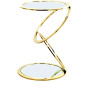 Столик приставной Aros Ø45 золотой