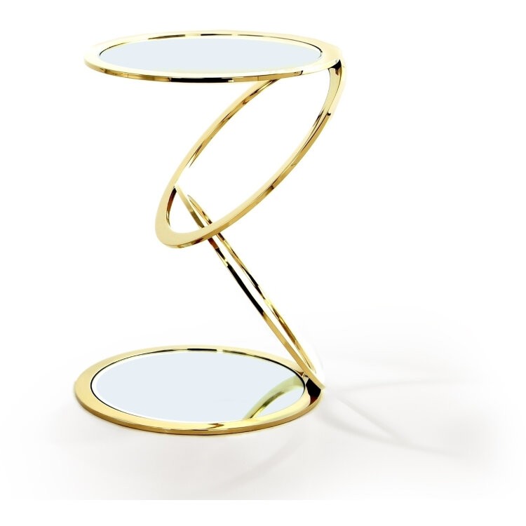 Столик приставной Aros Ø45 золотой