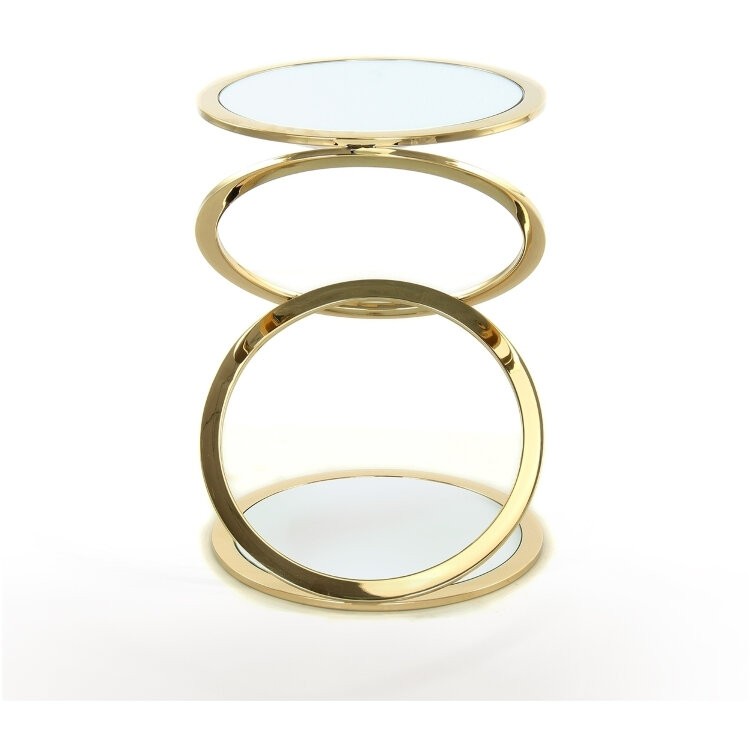 Столик приставной Aros Ø45 золотой