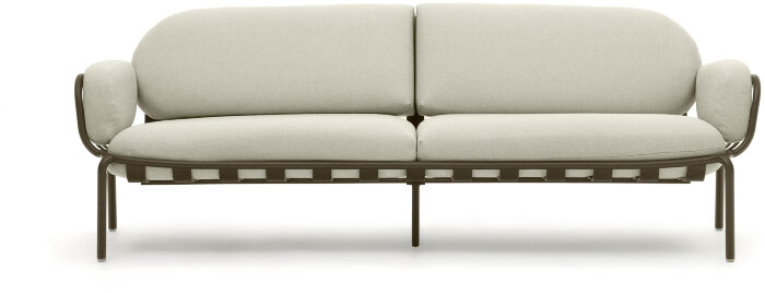 Joncols 3-местный алюминиевый диван зеленого цвета 225 см